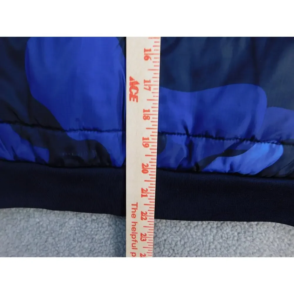 REEBOK Softshell Blue Camo Brushed Fleece Lined Jacket Size L Boys